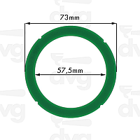 8R16S Cиліконова прокладка групи RANCILIO 73X57,5XH.8MM