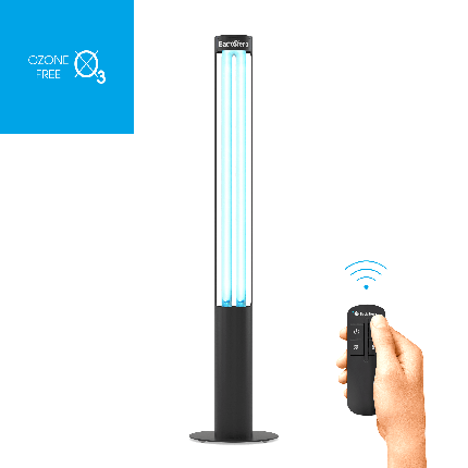 Бактерицидний опромінювач BactoSfera 360° U36 RC-TIMER Black, фото 1