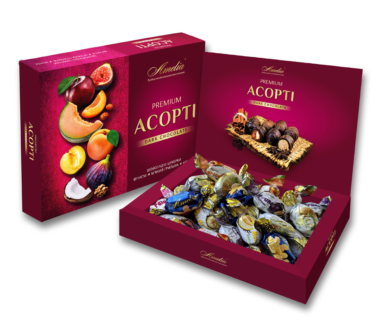 Конфеты «Ассорти Premium», ТМ Amelia ( 6 видов конфет), ТМ Amelia ...