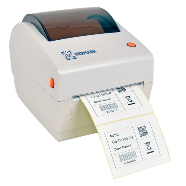 Настільний термопринтер етикеток Ukrmark D1181CW 108 мм 203dpi, фото 1