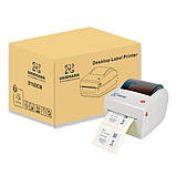 UKRMARK D1181CW, USB, сірий, шир.30-118 мм, 203dpi, настільний термопринтер етикеток, QR та штрих-кодів, фото 6