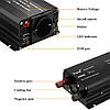 Автомобільний перетворювач напруги інвертор Foval з 12 V на 220 V AC/DC 2200 W 2200 Вт Чистистий СИНУС, фото 3