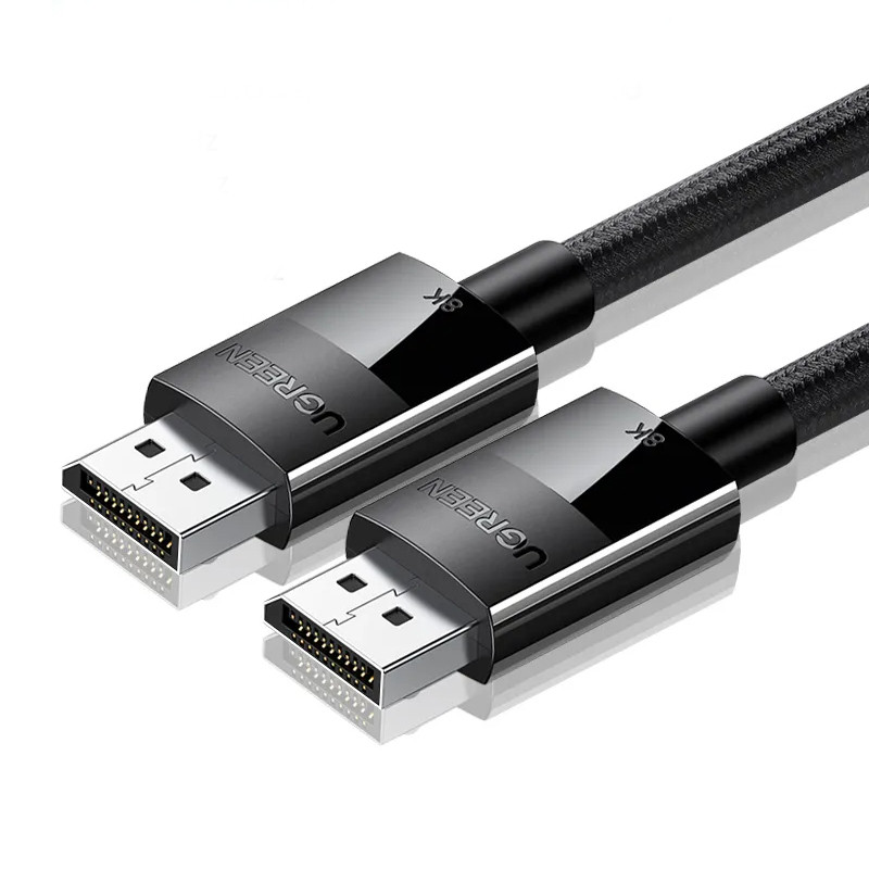 Кабель DisplayPort v1.4 UGREEN Male to Male Braided Cable 8K/60Hz 4K/144Hz HDR 5м (чорний) DP114