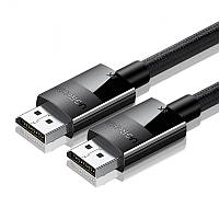 Кабель DisplayPort 1.4 UGREEN 8K/60Hz 4K/144Hz 3D HDR Male to Male Braided Cable 3м (черный) DP114