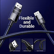 Кабель DisplayPort v1.4 UGREEN Male to Male Braided Cable 8K/60Hz 4K/144Hz HDR 1м (чорний) DP114, фото 10