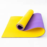 Пляжный коврик TOURIST 1800х600х8 желто-фиолетовый