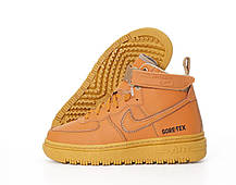 Зимові Чоловічі Кросівки Nike Air Force 1 Luxe GoreTex Winter Orange / Найк Аїр Форс 1 Люкс Гор Текс Помаранчеві, фото 5