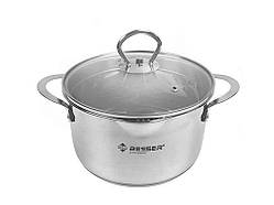 Каструля з кришкою з отворами для зливу Largo 2.6л 19х11см 10270 ТМ BESSER