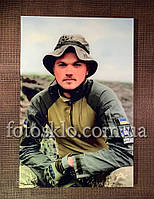 Фото під склом військовому для Алеі Героїв