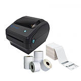 Настільний чотирьохдюймовий термопринтер для поштових етикеток 203dpi Ukrmark D1181CW, фото 3