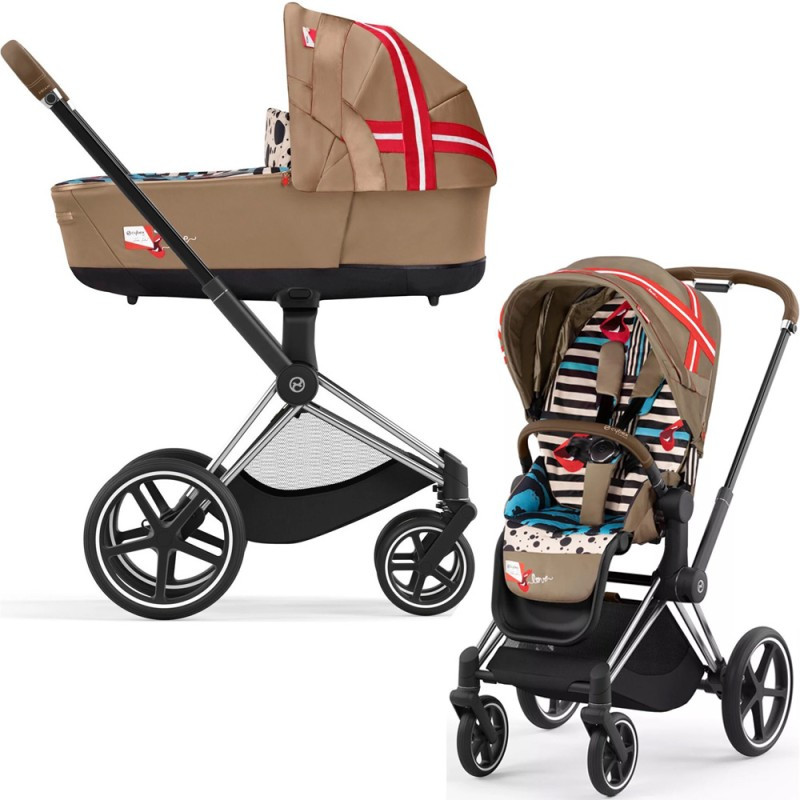 Cybex Priam Karolina Kurkova 4.0 шасі Chrome Brown коляска 2 в 1