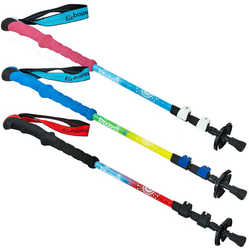 Палки трекінгові для скандинавської ходьби SP-Sport TY-0469 68-140см телескопічні, трьох секційні, фото 1