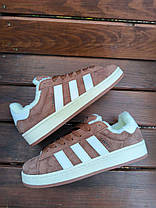 Жіночі Зимові Кросівки Adidas Campus 00s Winter Brown White / Адідас Кампус 00 Коричневі з Білим (Хутро), фото 6