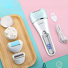 Епілятор для обличчя та тіла 6в1, VGR V-733, з USB / Акумуляторний електроепілятор для видалення волосся, фото 2