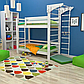 Двоярусне спортивне ліжко (babyson 10) 80x190 см, Ліжко дитяче для підлітка Shopik, фото 7