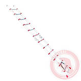 Драбина алюмінієва телескопічна розкладна універсальна 12 ступ., 3,85 м INTERTOOL LT-3039, фото 4