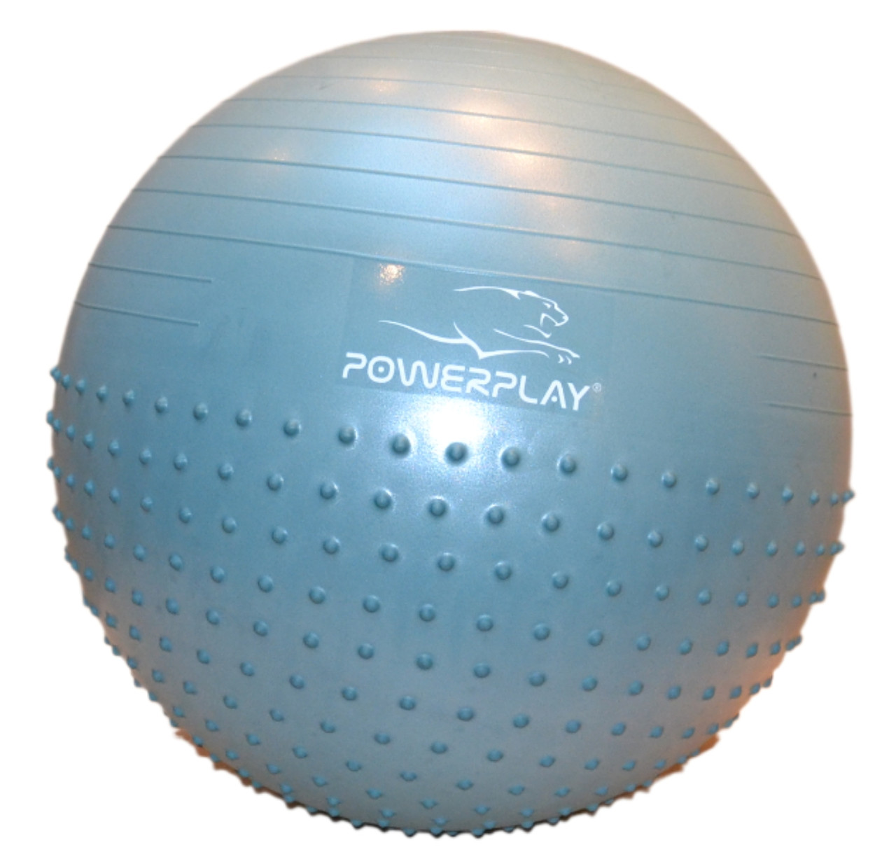 М'яч для фітнесу (фітбол) напівмасажний PowerPlay 4003 Ø65 cm Gymball Зелений + помпа EXP - фото 5 - id-p1908874046