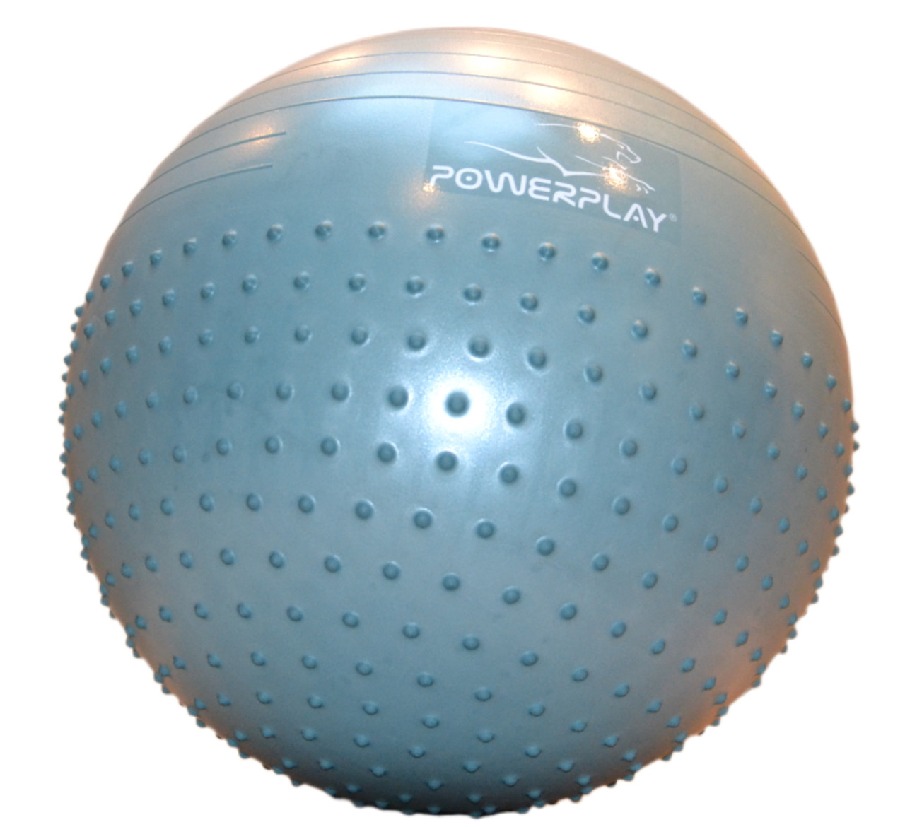 М'яч для фітнесу (фітбол) напівмасажний PowerPlay 4003 Ø65 cm Gymball Зелений + помпа EXP - фото 7 - id-p1908874046