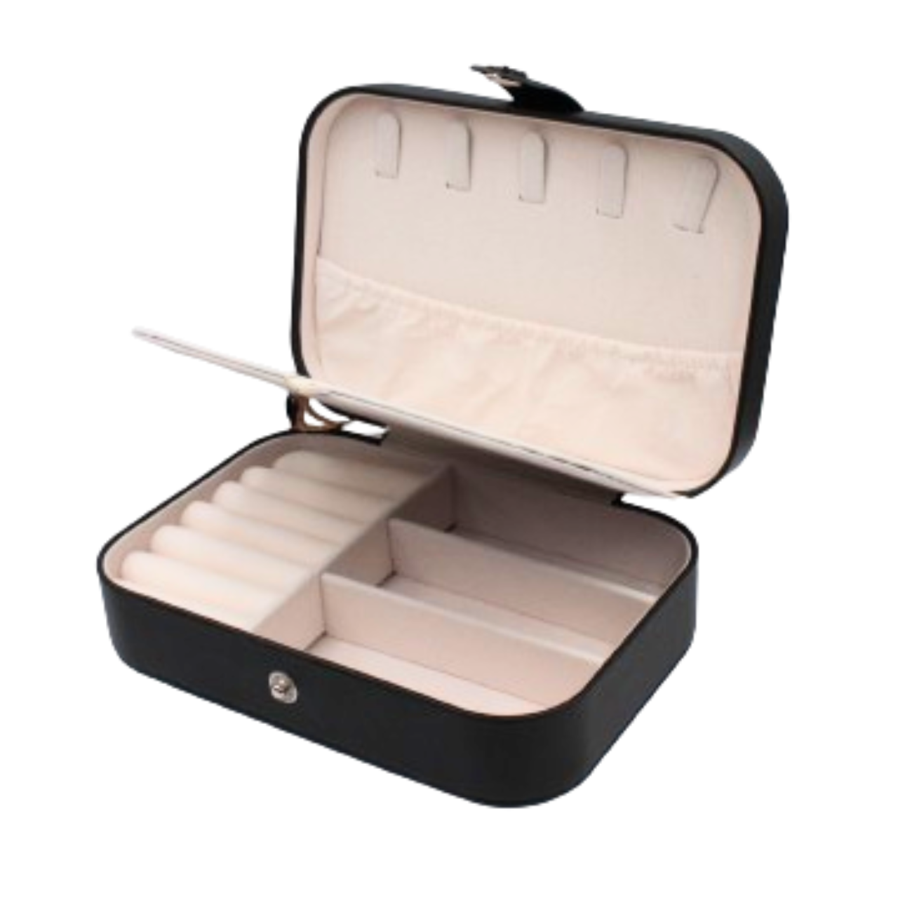 Скринька, Шкатулка для зберігання прикрас, органайзер для біжутерії, скринька органайзер (чорна) В001, фото 1