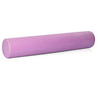 Массажный ролик для йоги , для массажа спины , шеи, ног, размер 90-15 см , фиолетовый