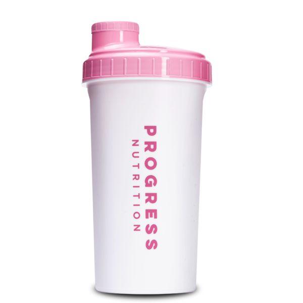 Шейкер Progress Nutrition 700 мл, біло-рожевий EXP