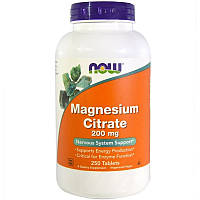 Магний цитрат Now Foods Magnesium Citrate 200 mg (250 таб) (3567486)