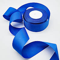 Репсовая лента 5 см / цвет синий / ширина 5 см / бобина 23 метра
