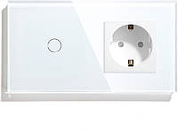 BSEED Touch Sensor Wall Light Switch включатель и розетка для современного дома