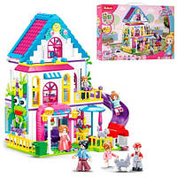 Большой детский конструктор для девочки Sluban M38-B0974 Загородный домик из серии Розовая мечта 730 деталей