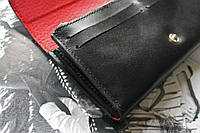 Кожаный женский кошелек ручной работы "Classico" черный высокое качество