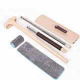 Швабра з віджиманням ледар SPIN MOP 360, мікрофібра, телескопічна ручка, фото 3