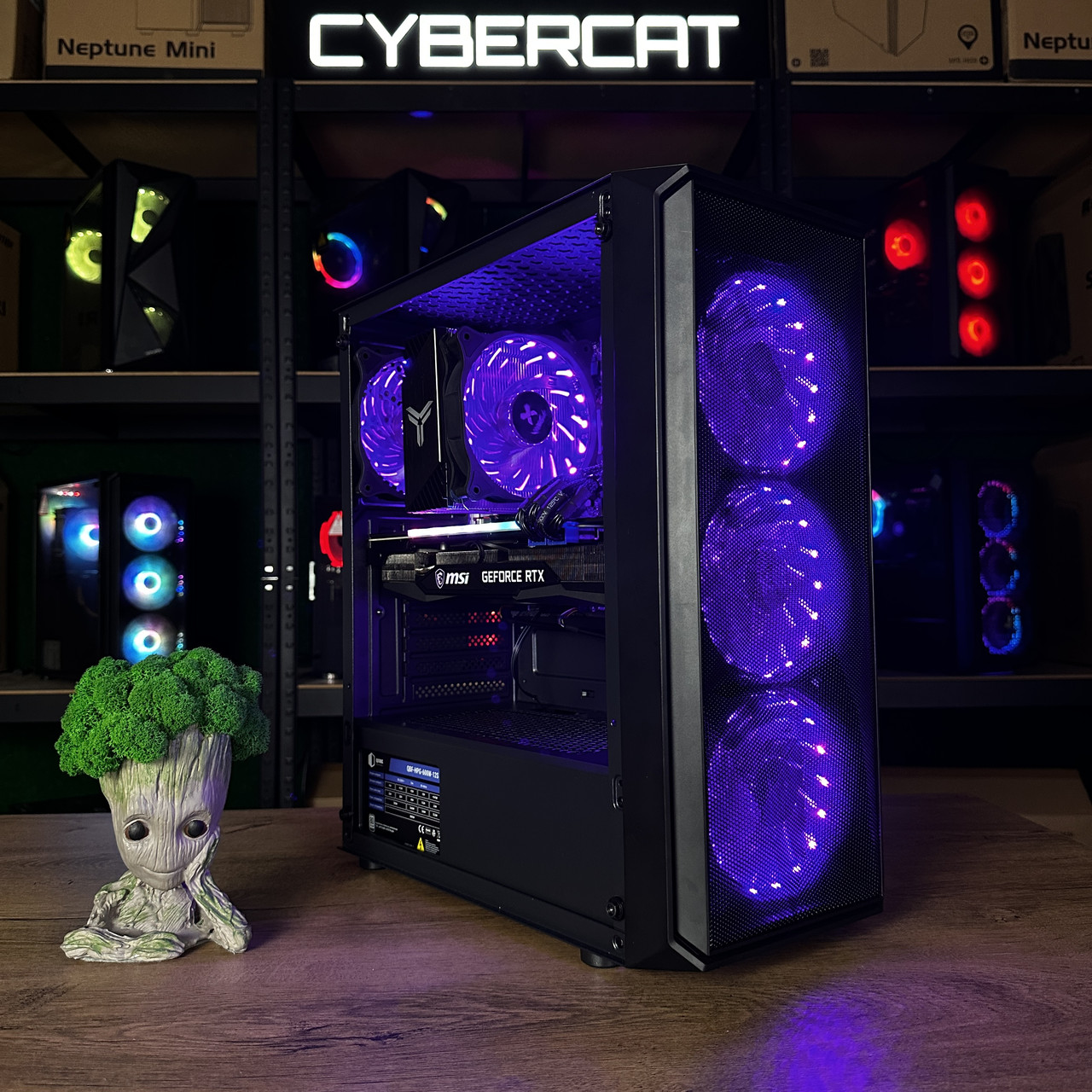 Моноліт! RTX 4060Ti 8Gb NEW! | Core i5-12400F | Магазин Гарантія 3 Роки! Ігровий Компютер ПК від CyberCat