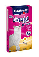 Деликатес для кошек VITAKRAFT LIQUID SNACK (курица, говядина, утка, лосось) 6x15г