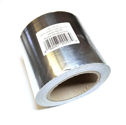 Скотч алюмінієвий UKRIZOL (захист від УФ) 100 мм х 50 м, фото 1