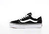 Зимові чоловічі та жіночі кеди Vans Old Skool Black White (Чорні) Взуття Ванс низькі замше хутро зима В'єтнам, фото 5