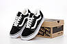 Зимові чоловічі та жіночі кеди Vans Old Skool Black White (Чорні) Взуття Ванс низькі замше хутро зима В'єтнам, фото 4