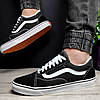 Зимові чоловічі та жіночі кеди Vans Old Skool Black White (Чорні) Взуття Ванс низькі замше хутро зима В'єтнам, фото 10