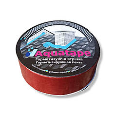 Бітумна Стрічка СТК 50 мм х 10 м ALU+Terracot RAL 8004