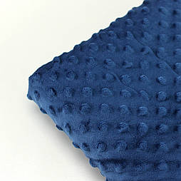 Відріз плюш minky темно-синього кольору розмір 100*80