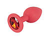 Анальна пробка - Colorful Joy Jewel Red Plug Small, фото 3