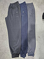 Спортивные мужские батальные штаны на манжетах трикотаж Nike размер 56-64, цвет как на фото