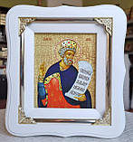 Ікона цар пророк Давид 19х17см, фото 4