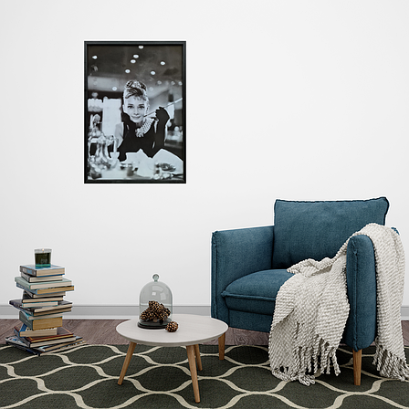 Фотокартина в дерев'яній рамі Audrey Hepburn 1 50х70 см POS-5070-256, фото 2