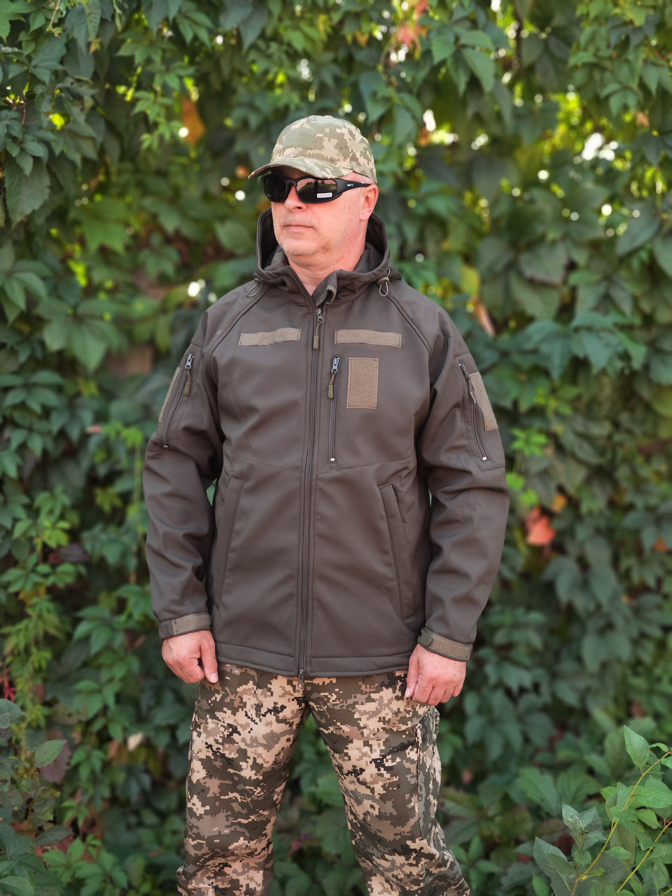 Куртка тактична Softshell утеплена олива S / Куртка військова Софтшелл, фото 1