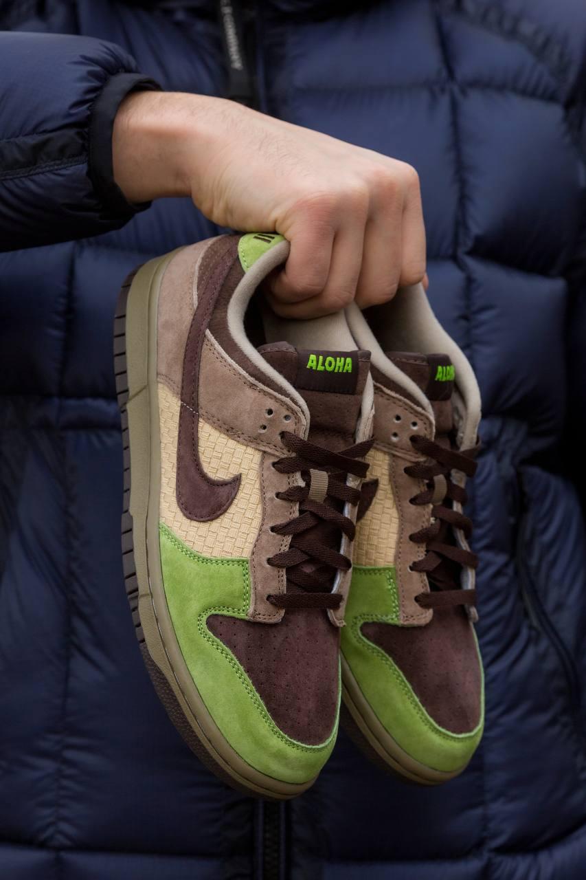 Кросівки чоловічі коричневі Nike Kickshawaii x Dunk Low Aloha (12782)