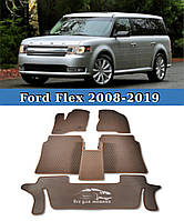 ЕВА коврики Ford Flex 2008-2019. EVA ковры Форд Флекс