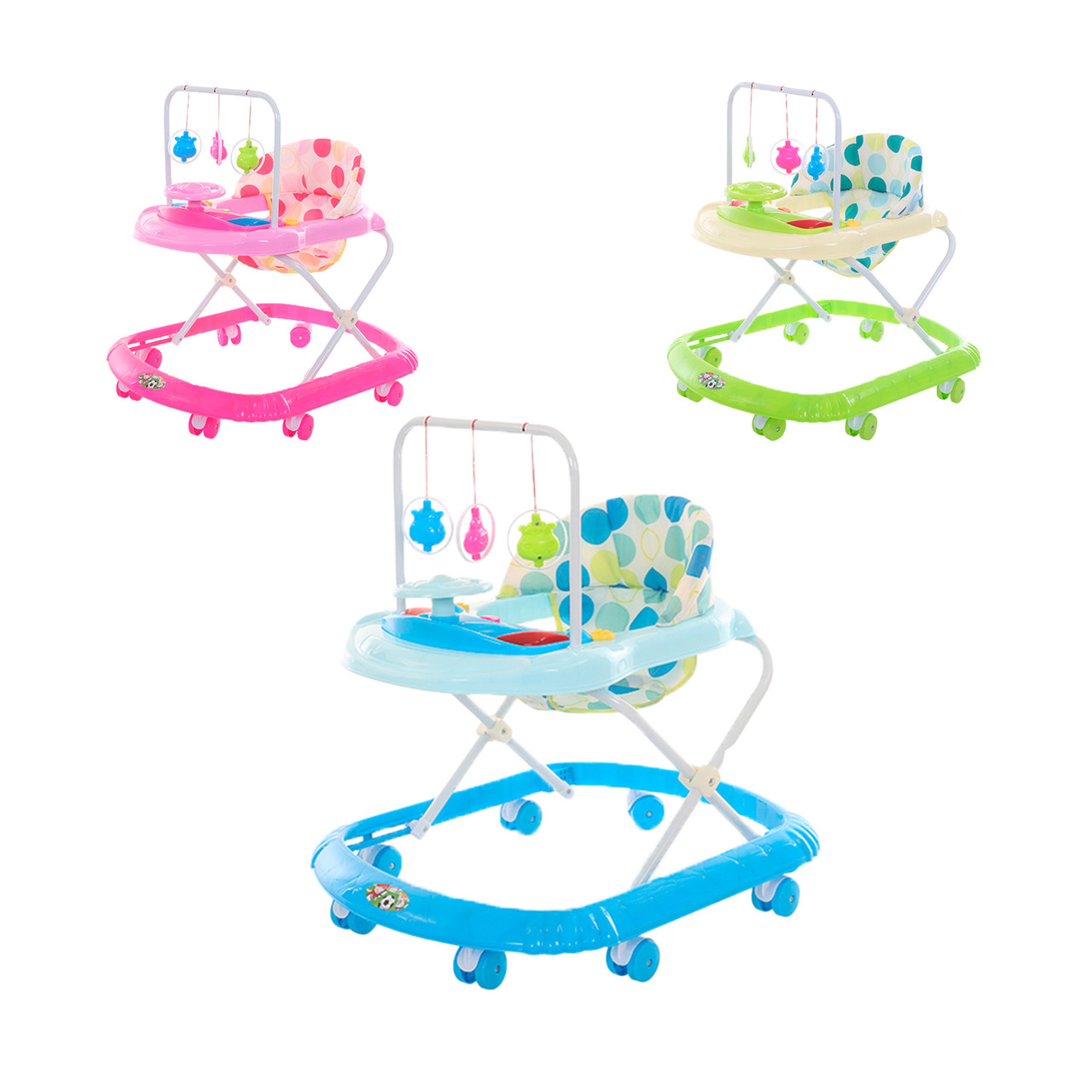 Ходунки дитячі BW2304, з брязкальцями, 3 кольори, фото 1