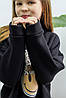 Світшот утеплений для дівчинки зі спущеним рукавом із нашивкою "Смайл", фото 7