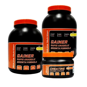 Мас-комплекс MАКСимальний: високовуглецевий RAPID ANABOLIC GAINER 6 кг + кріатин в капсулах