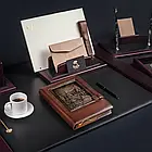 Щоденник шкіряний "Богдан Хмельницький" А5 формату коричневий,змінний блок, фото 7